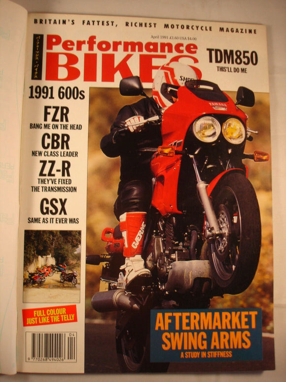 Performance Bikes - April 1991 - TDM 850