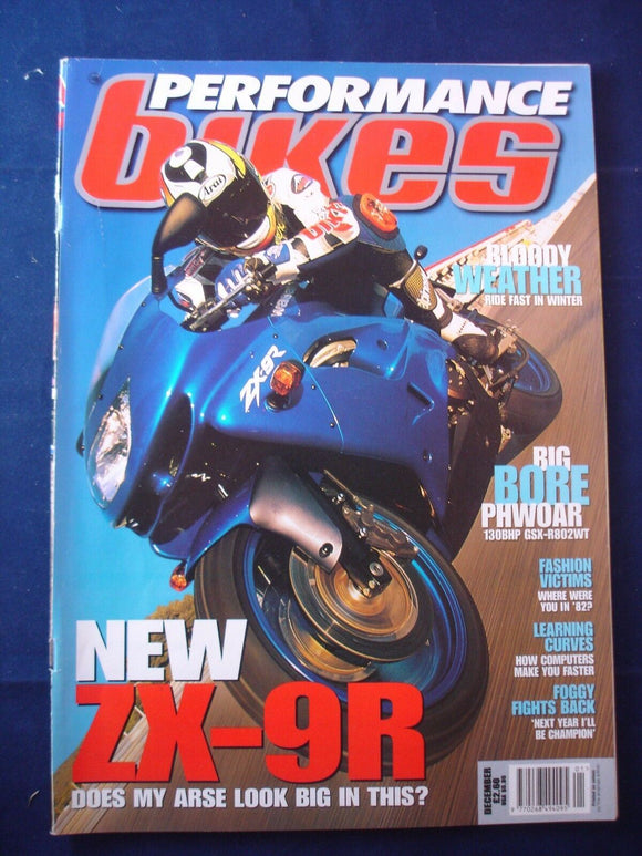 Performance Bikes - December 1997 - ZX 9R - GSX R802WT - Foggy