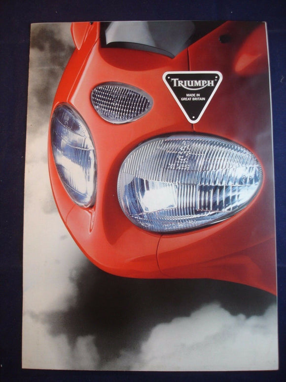 Triumph  sales pamphlet - A3 Sprint ST poster + range on reverse