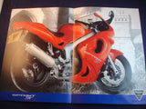 Triumph  sales pamphlet - A3 Sprint ST poster + range on reverse