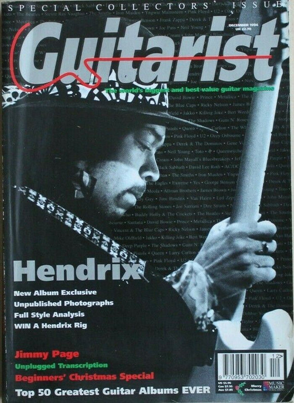 Guitarist magazine - December 1994 - Hendrix