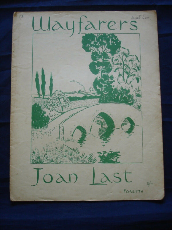 Wayfarers - Joan Last - Vintage Sheet Music