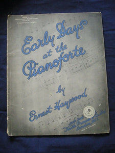 Early days at the pianoforte - Haywood - Vintage Sheet Music -
