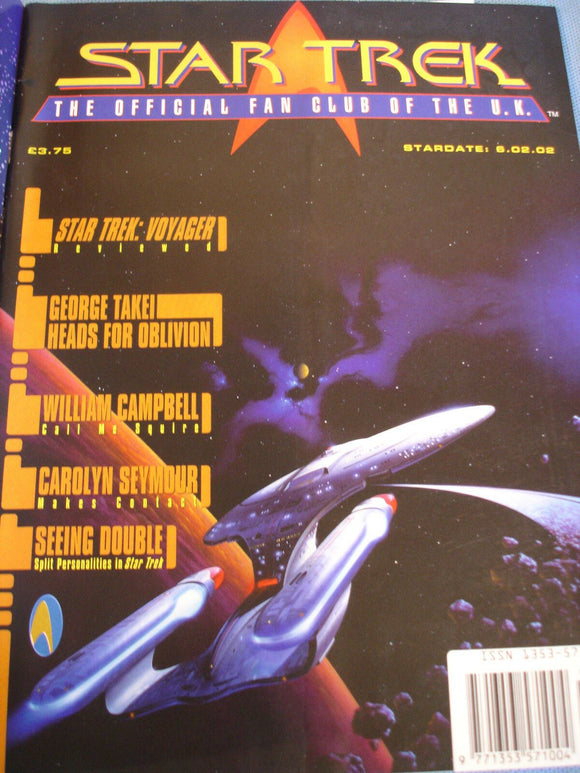 Star trek the official fan club of the UK mag star date 6/2 2002