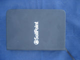 A7 lined notepad black pu leather effect