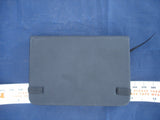 A7 lined notepad black pu leather effect
