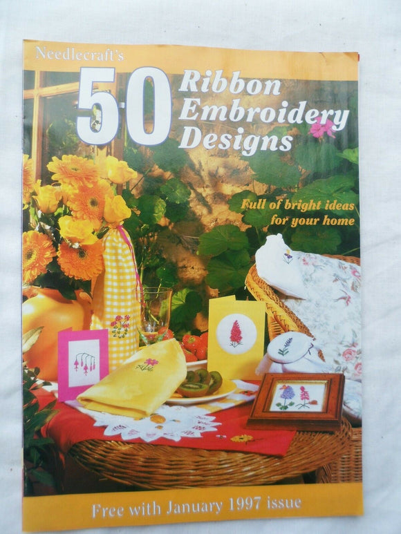 Needlecraft's 50 Ribbon embroidery designs supplement
