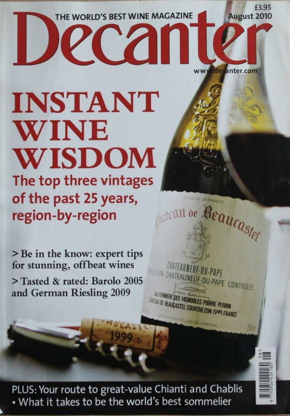 Decanter Magazine - August 2010 - Instant wine wisdom