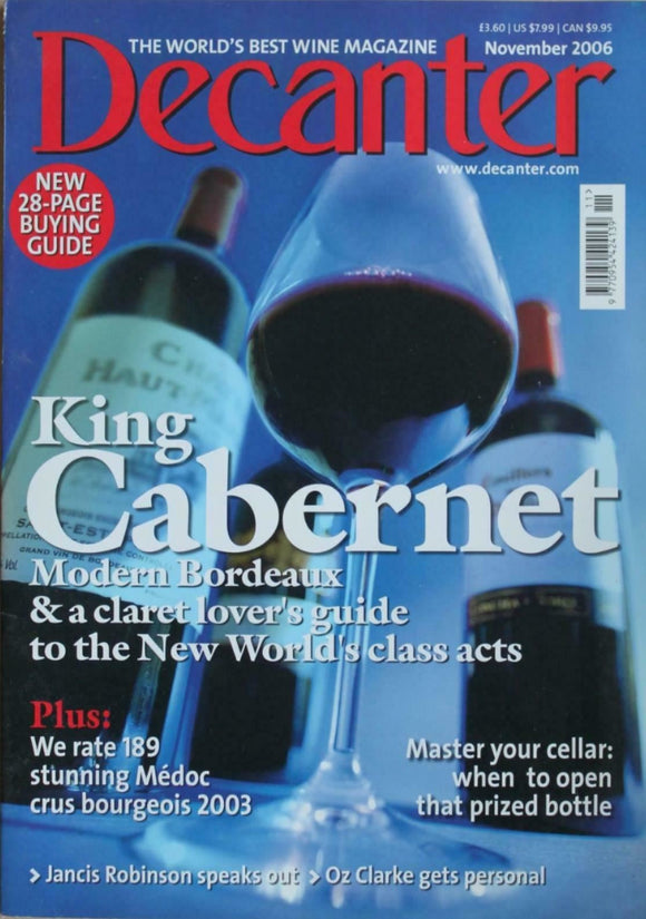 Decanter Magazine - November 2006 - King Cabernet