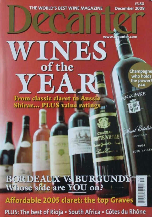 Decanter Magazine - December 2008 - Wines of the year