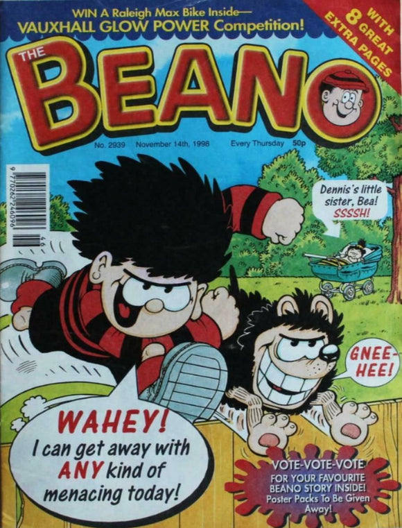 Beano British Comic - # 2939 - 14 November 1998