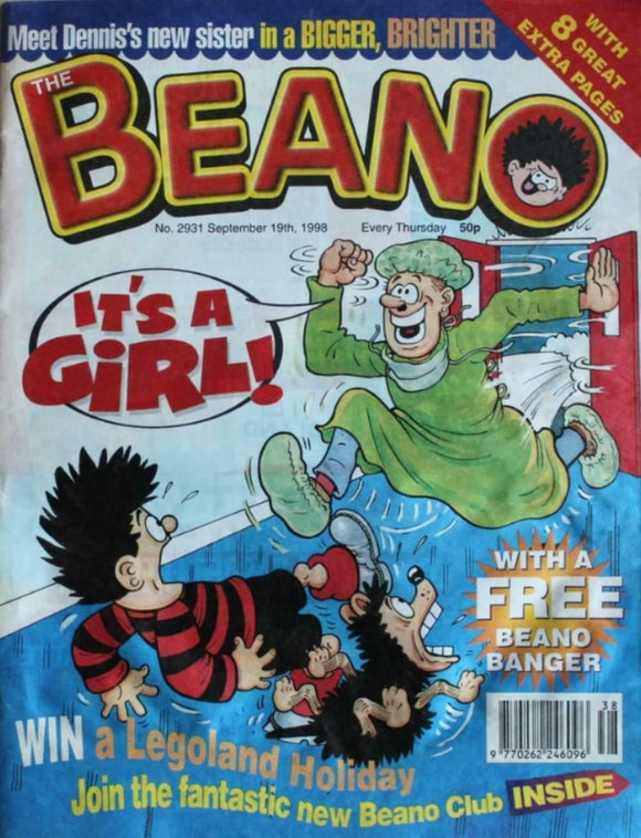 Beano British Comic - # 2931 - 19 September 1998