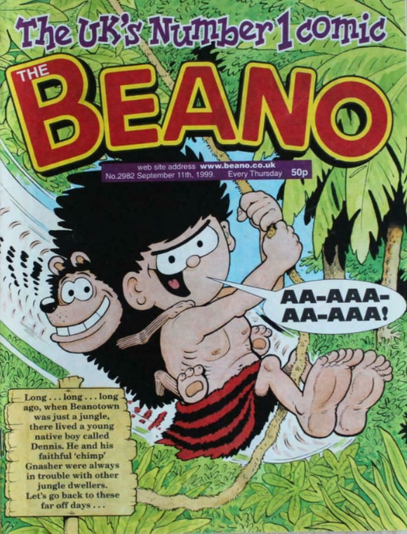 Beano British Comic - # 2982 - 11 September 1999