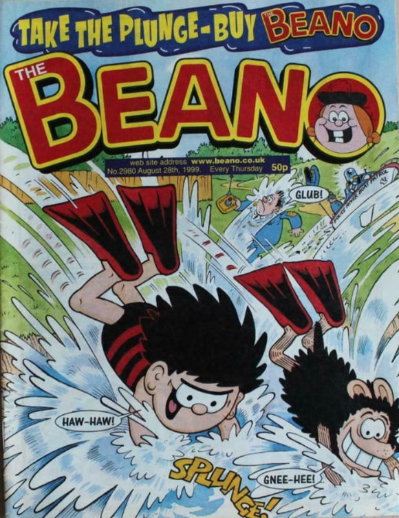 Beano British Comic - # 2980 - 28 August 1999