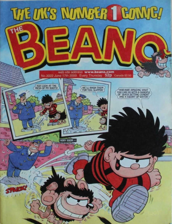 Beano British Comic - # 3022 - 17 June 2000