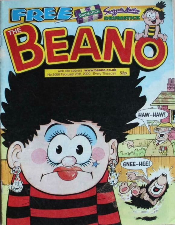 Beano British Comic - # 3006 - 26 February 2000