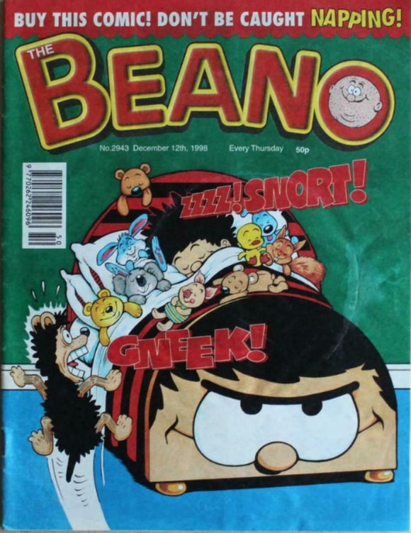 Beano British Comic - # 2943 - 12 December 1998