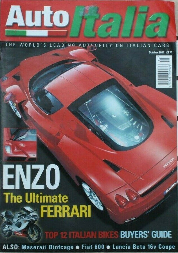 Auto Italia Magazine - October 2002 - Ferrari Enzo
