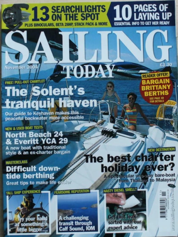 Sailing Today - Nov 2004 - YCA 29 - North Beach 24
