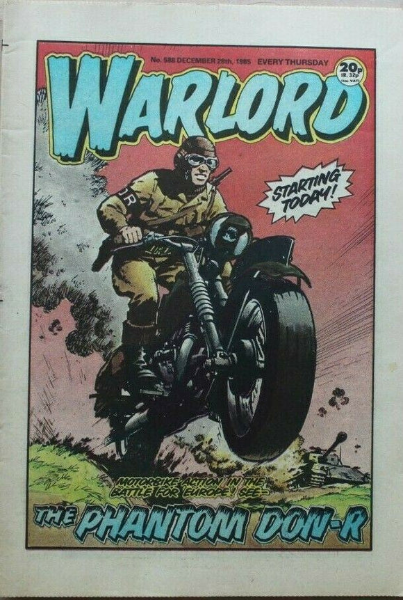 Vintage Warlord war comic # 588 - 28 December 1985