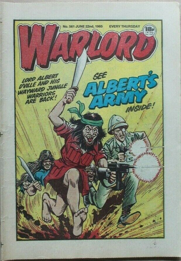 Vintage Warlord war comic # 561 - 22 June 1985