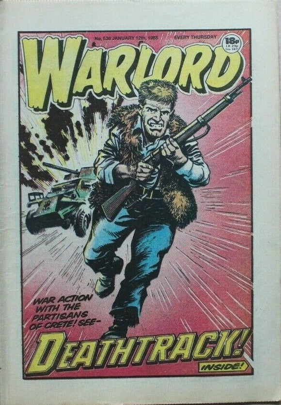 Vintage Warlord war comic # 538 - 12 January 1985