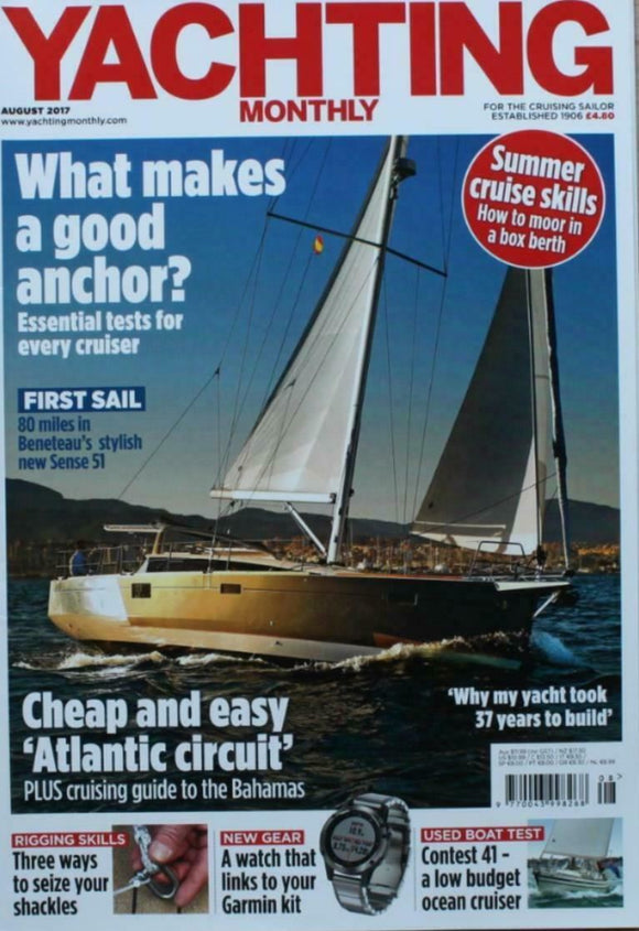 Yachting Monthly - Aug 2017 - Contest 41 - Beneteau 51