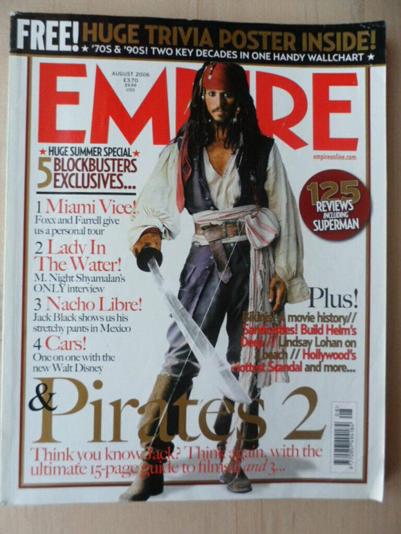 Empire magazine - Aug 2006 - # 206 - Pirates of the Caribbean 2