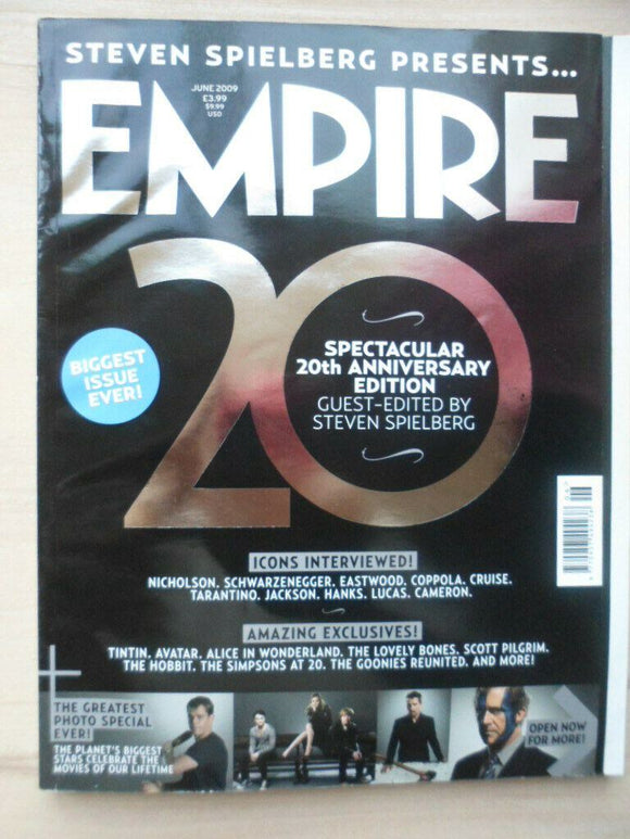 Empire magazine - June 2009  - # 240 - Steven Spielberg 20th Anniversary