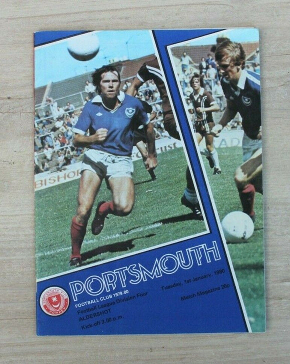 * Football Programme Portsmouth Pompey PFC v Aldershot - 1 January 1980