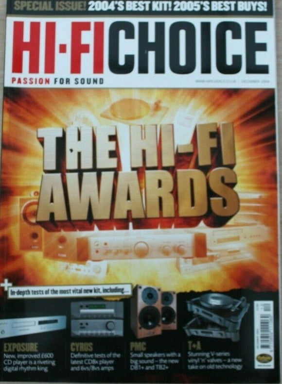 Hi Fi Choice - Awards December 2004