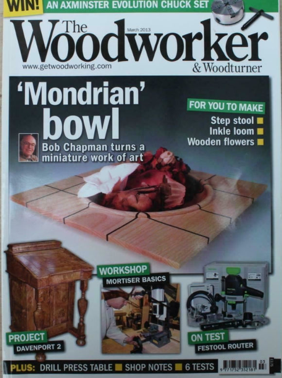 Woodworker Magazine -March -2013-Davenport desk part 2