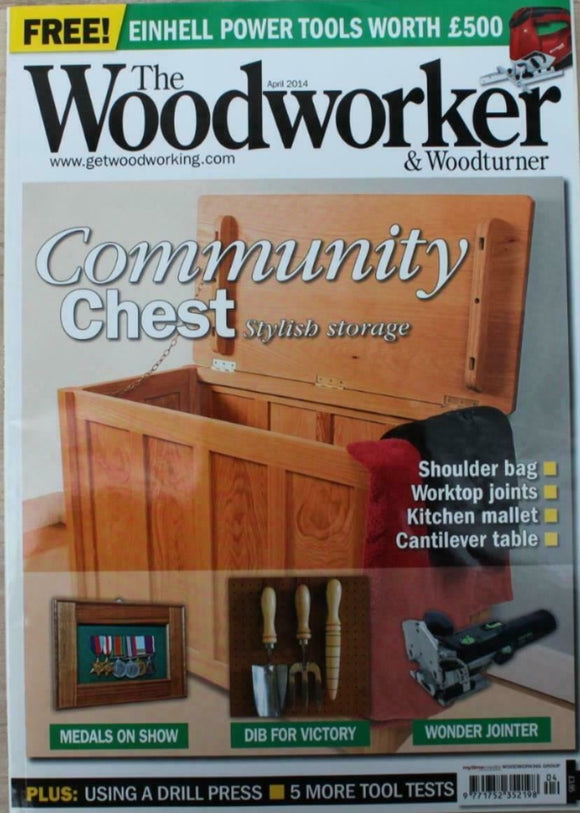 Woodworker Magazine -April	 -2014-Community chest