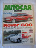 Autocar - 18 March 1992 - Golf GTi - Excort Xr3i