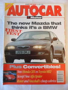 Autocar - 10 June 1992 - Honda CRX - Toyota MR2
