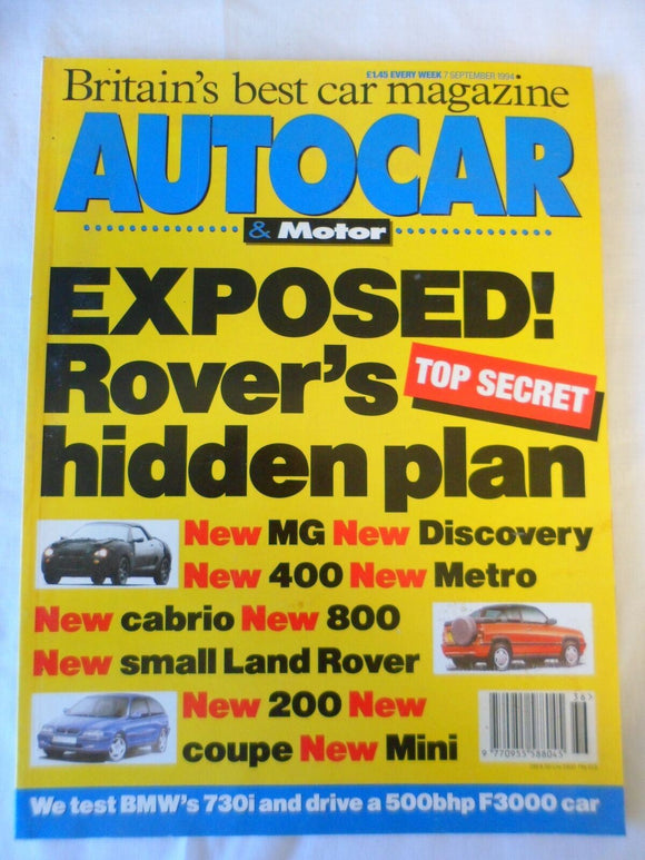Autocar - 7 September  1994 - BMW 730i