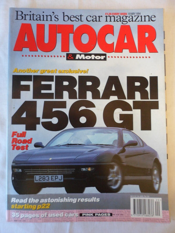 Autocar - 18 May 1994 - Ferrari 456 GT