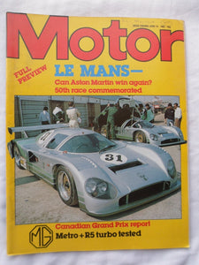 Motor magazine - 19 June 1982 - MG Metro Renault 5 Turbo - Le Mans