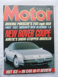 Motor magazine - 26 April 1986 - Porsche 959 - Rover Coupe