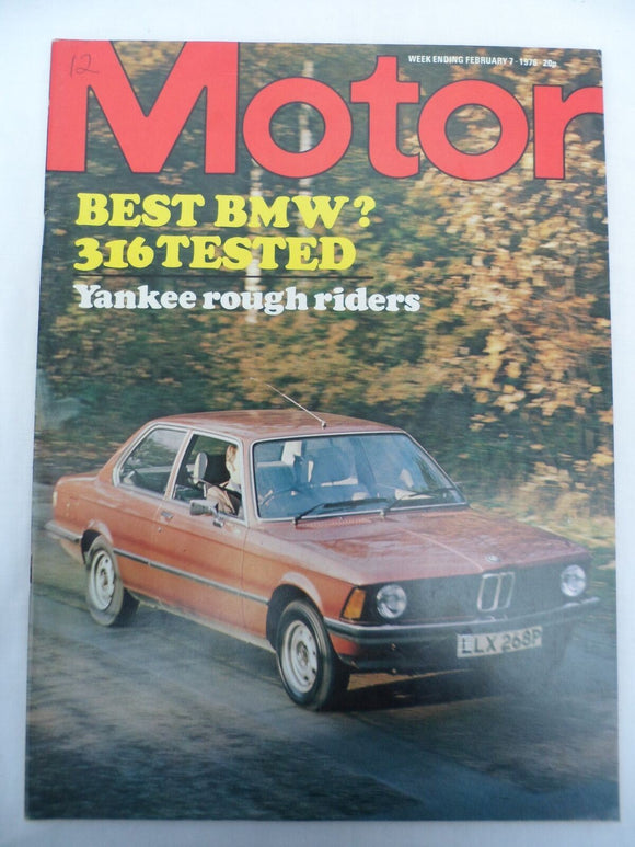 Motor Magazine  - 7 February 1976 - BMW 316