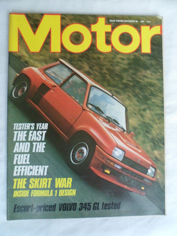 Motor magazine - 28 November 1981 - Volvo 345