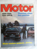 Motor magazine - 3 January 1981 - Thatcham - Volvo 244 DL
