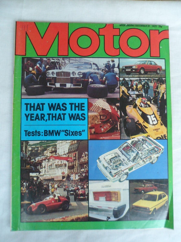 Motor magazine - 31 December 1977 - BMW sixes