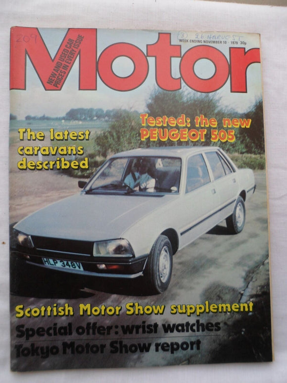 Motor magazine - 10 November 1979 - Peugeot 505