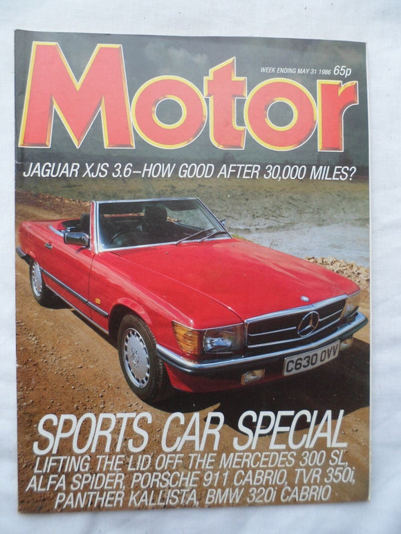 Motor magazine - 31 May 1986 - Sports car special Jaguar XJS