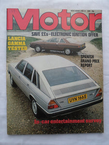 Motor magazine - 10 June 1978 - Lancia Gamma