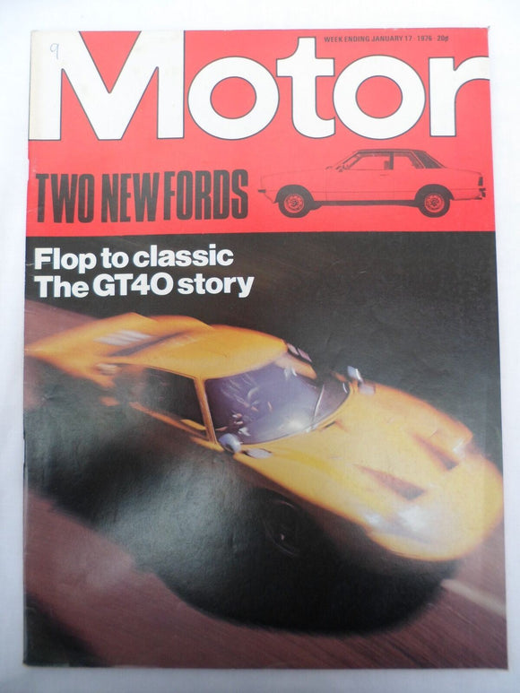 Motor Magazine  - 17 January 1976 - Ford GT40
