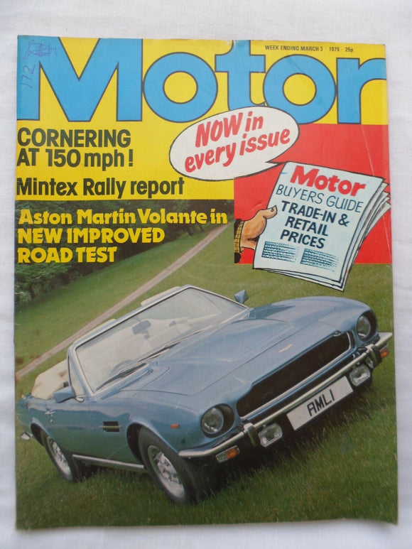 Motor magazine - 3 March 1979 - Aston Martin Volante