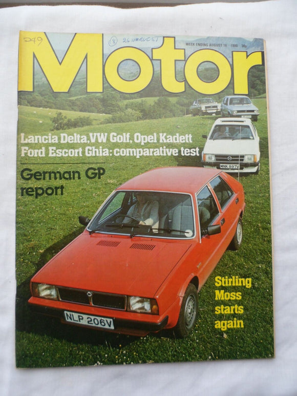 Motor magazine - 16 August 1980 - Escort - Golf - Lancia Delta - Kadett