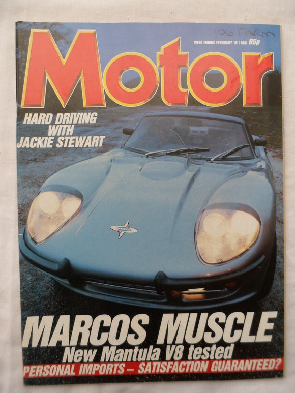 Motor magazine - 15 February 1986 - Marcos Mantual V8